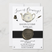 愛は醸し出している |ティーブライダルシャワー 招待状 (正面)