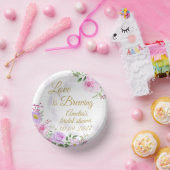 愛は醸し出している – フローラエレガントブライダルシャワー ペーパーボウル (パーティー)