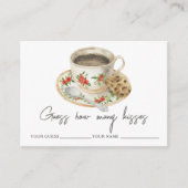 愛は醸造されている何個のキスブライダルゲーム エンクロージャーカード (正面)