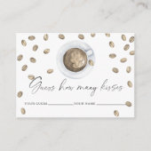 愛は醸造されている何個のキスブライダルゲーム エンクロージャーカード (正面)