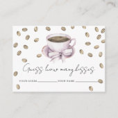 愛は醸造されている何個のキスブライダルゲーム エンクロージャーカード (正面)