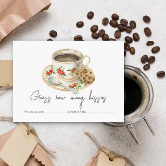 愛は醸造されている何個のキスブライダルゲーム エンクロージャーカード