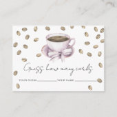 愛は醸造されている何個のコルクブライダルゲーム エンクロージャーカード (正面)