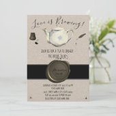 愛は醸造されている | ティーブライダルシャワー 招待状 (スタンド正面)