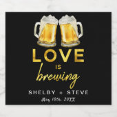 愛は醸造されている ビールラベル (シングルラベル)