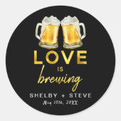 愛は醸造されている ラウンドシール (正面)
