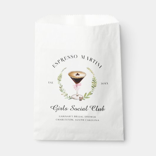 愛は醸造されている | Espresso Martiniバチェロレッテ フェイバーバッグ (正面)