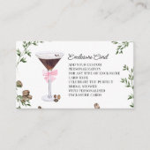 愛は醸造されている | Espresso Martiniブライダルシャワー エンクロージャーカード (正面)