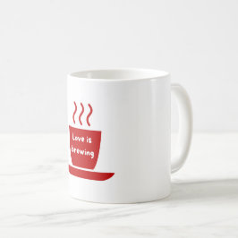 愛は醸造のマグカップ コーヒーマグカップ