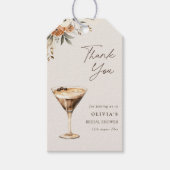 愛は醸造エスプレッソMartiniシャワーありがとう ギフトタグ (正面)