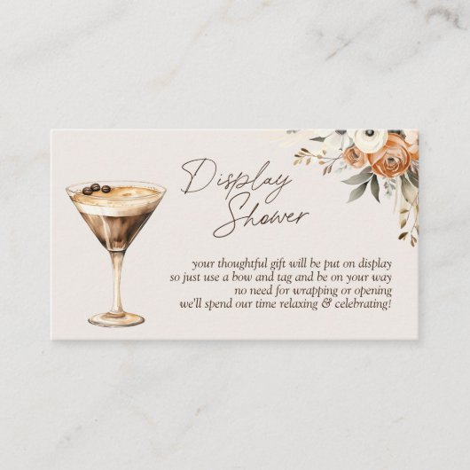 愛は醸造エスプレッソMartiniディスプレイシャワー エンクロージャーカード (正面)