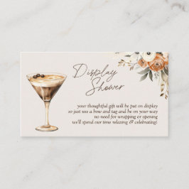 愛は醸造エスプレッソMartiniディスプレイシャワー エンクロージャーカード