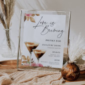 愛は醸造エスプレッソMartiniドリンクバーのサイン ポスター