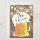 愛は醸造カップルのシャワー招待状 招待状 (正面)