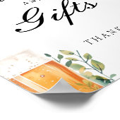 愛は醸造カードギフトブライダルシャワーサイン ポスター (角)