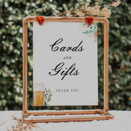 愛は醸造カードギフトブライダルシャワーサイン ポスター