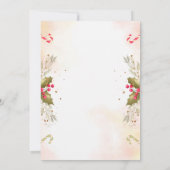 愛は醸造クリスマスティーブライダルシャワーインビタ 招待状 (裏面)