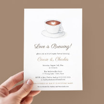 愛は醸造コーヒーカップウェディングシャワー