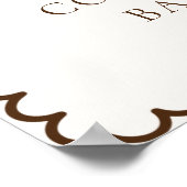 愛は醸造コーヒーバーブライダルシャワーサイン ポスター (角)