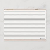 愛は醸造コーヒーブライダルシャワーレシピカード ポストカード (裏面)