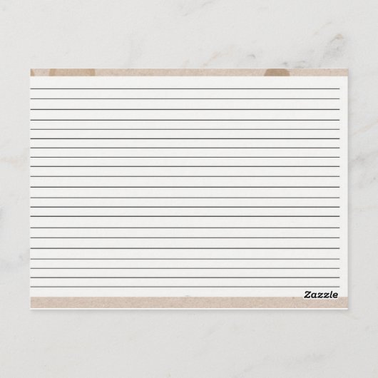 愛は醸造コーヒーブライダルシャワーレシピカード ポストカード (裏面)