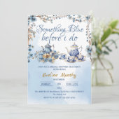 愛は醸造パーティーデルフトブルーフローラChinoiseri 招待状 (スタンド正面)