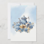 愛は醸造パーティーデルフトブルーフローラChinoiseri 招待状 (裏面)