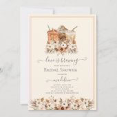 愛は醸造フローラアイスコーヒーブライダルシャワー 招待状 (正面)