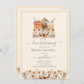 愛は醸造フローラアイスコーヒーブライダルシャワー 招待状 (正面/裏面)