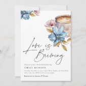 愛は醸造フローラブライダルシャワー招待 招待状 (正面)