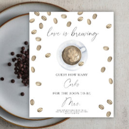 愛は醸造ブライダルシャワーどれだけのコルク ポスター