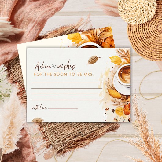 愛は醸造ブライダルシャワーアドバイスと願い エンクロージャーカード