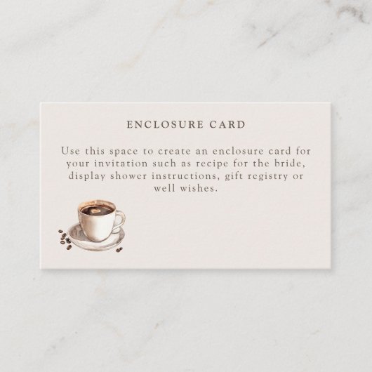 愛は醸造ブライダルシャワーエンクロージャカード エンクロージャーカード (正面)