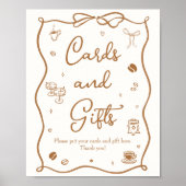愛は醸造ブライダルシャワーカードとギフト ポスター (正面)