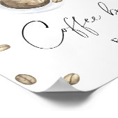 愛は醸造ブライダルシャワーコーヒーバー ポスター (角)