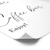 愛は醸造ブライダルシャワーコーヒーバー ポスター (角)