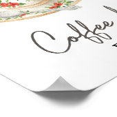 愛は醸造ブライダルシャワーコーヒーバー ポスター (角)