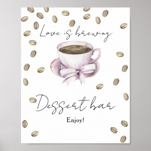 愛は醸造ブライダルシャワーデザートバー ポスター (正面)