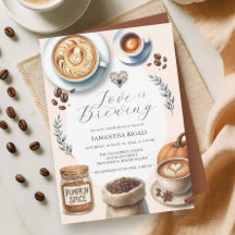 愛は醸造ブライダルシャワーパンプキンスパイスコーヒー