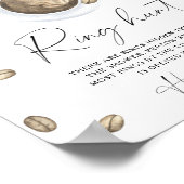 愛は醸造ブライダルシャワーリングや輪狩りゲーム ポスター (角)