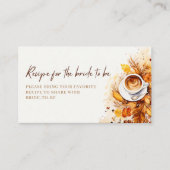 愛は醸造ブライダルシャワー共有Aレシピ エンクロージャーカード (正面)