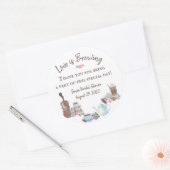 愛は醸造ブライダルシャワー好意スティッカー ラウンドシール (封筒)