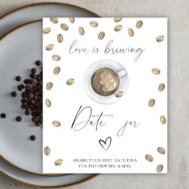 愛は醸造ブライダルシャワー日付ナイトアイディア ポスター