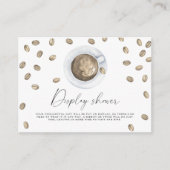 愛は醸造ブライダルシャワー表示シャワー エンクロージャーカード (正面)