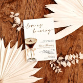 愛は醸造ブライダルシャワー、エスプレッソ・マルティーニ 招待状