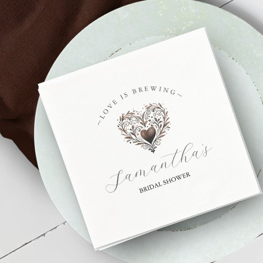 愛は醸造ブライダルシャワー スタンダードカクテルナプキン