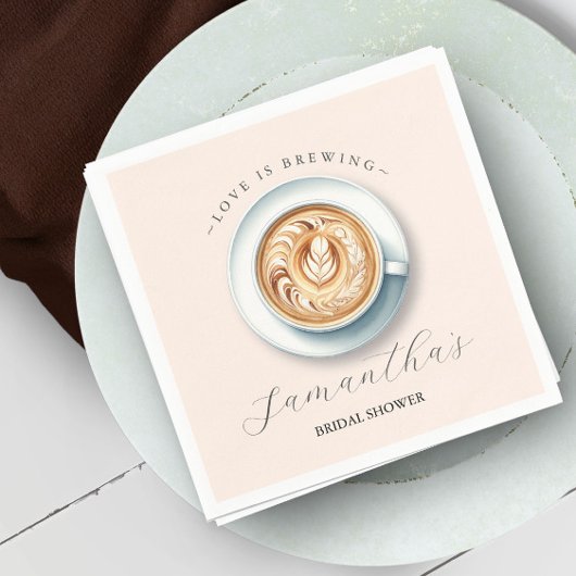 愛は醸造ブライダルシャワー スタンダードカクテルナプキン