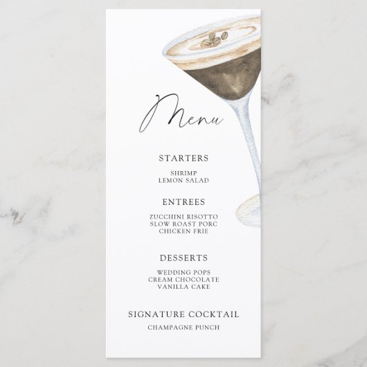 愛は醸造ブライダルシャワー メニュー (正面)