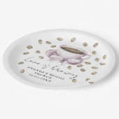 愛は醸造ボーコーヒーブライダルシャワー ペーパープレート (アングル)