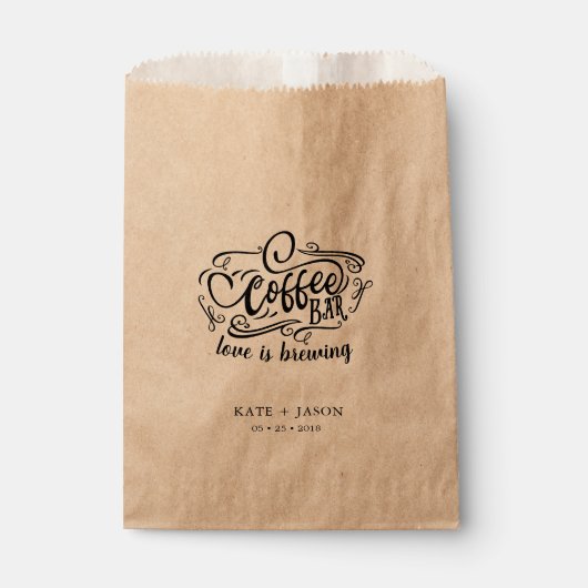 愛は醸造モノグラム結婚式の引き出物バッグ フェイバーバッグ (正面)